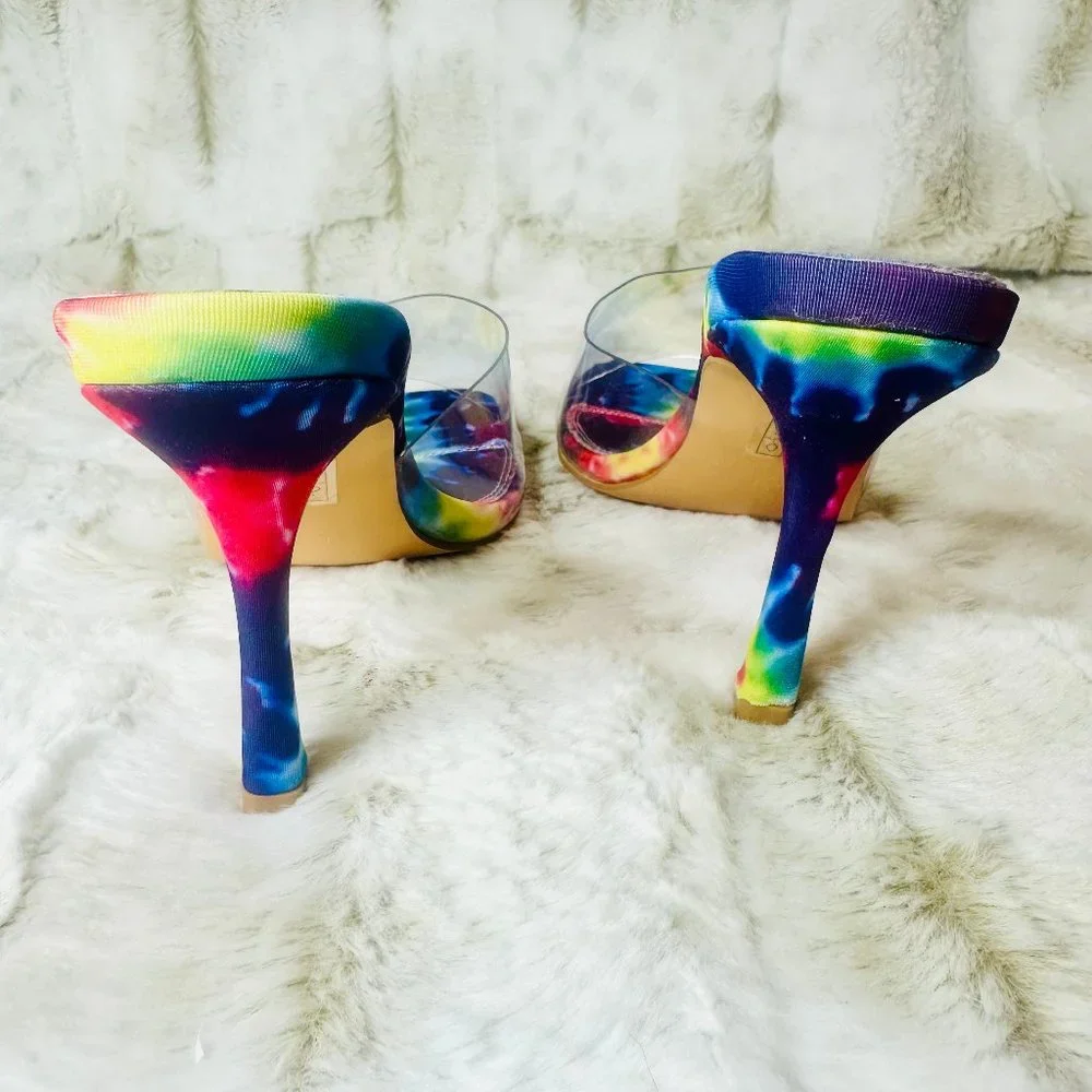 Mata Square Toe Rainbow Tie Dye 3.5